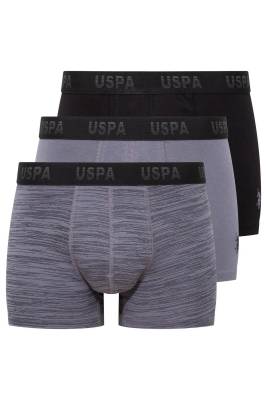 U.S. Polo Assn. - 3'lü Erkek Boxer Pamuklu ve Likralı