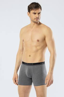 Cacharel - 3'lü Erkek Boxer, Uzun Paça Pamuklu Likralı Erkek Boxer (1)