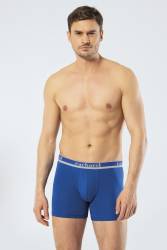 3'lü Erkek Boxer, Uzun Paça Pamuklu Likralı Erkek Boxer - Thumbnail