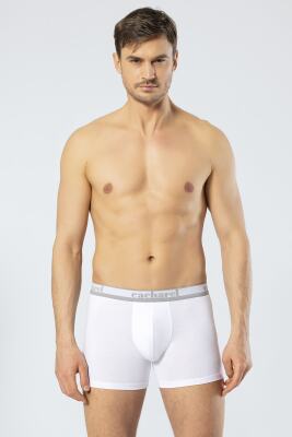 3'lü Erkek Boxer, Uzun Paça Pamuklu Likralı Erkek Boxer - 6