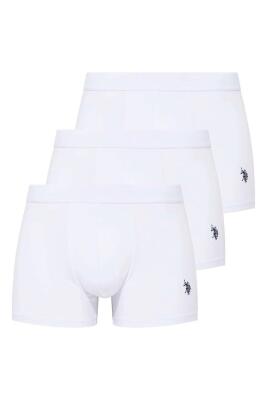 3'lü Erkek Modal Düz Renkli Boxer, %47 modal %47 pamuk %6 elastan - 1