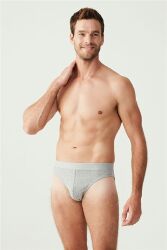 3lü Erkek Pamuklu Slip Külot - 5
