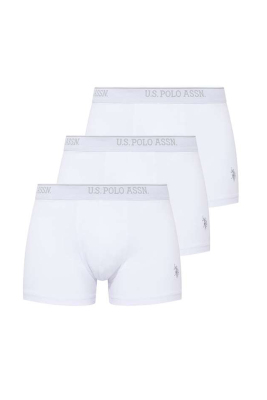 3'lü Paket Kemeri Marka Baskılı Arma Nakışlı Pamuklu Likralı Erkek Boxer - 3