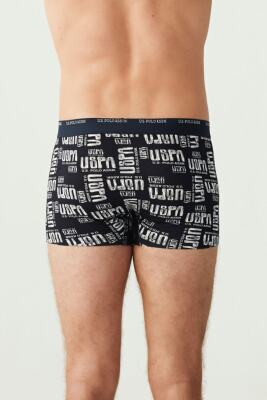 3'lü Pamuklu ve Likralı Erkek Boxer, , Uspa Yazı Baskılı Likralı Erkek Boxer - 8