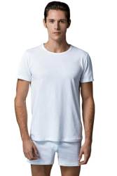 4 Adet %100 Pamuklu Bisiklet Yaka Erkek Fanila T-shirt