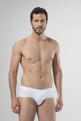 Cacharel - 5 Adet %100 Pamuklu Kemerli Erkek Beyaz Slip