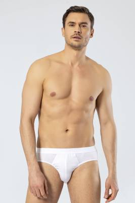 Cacharel - 5 Adet Beyaz Erkek Slip, %50 Modal %50 Pamuk Cacharel 1203