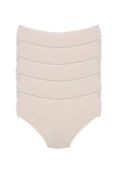 5 Adet Lazer Kesim İz Yapmayan Dikişsiz Görünmez Külot, Ağı Pamukludur - Thumbnail