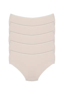 5 Adet Lazer Kesim İz Yapmayan Dikişsiz Görünmez Külot, Ağı Pamukludur - 3