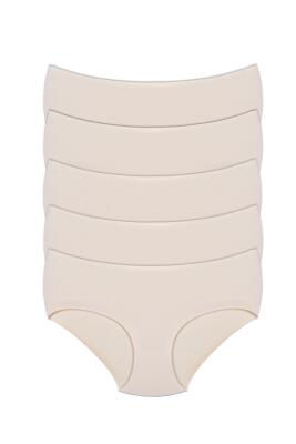 5 Adet Lazer Kesim İz Yapmayan Dikişsiz Görünmez Külot, Ağı Pamukludur - 1