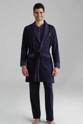 5'li Çeyizlik Erkek Pijama Röbdoşambır Takım - 2