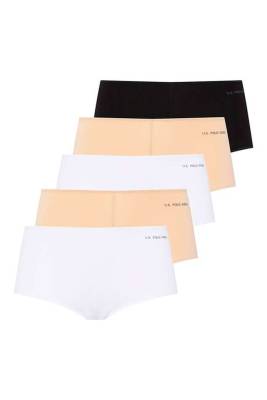 U.S. Polo Assn. - 5'li Kıl Lastikli Kadın Şort Boxer