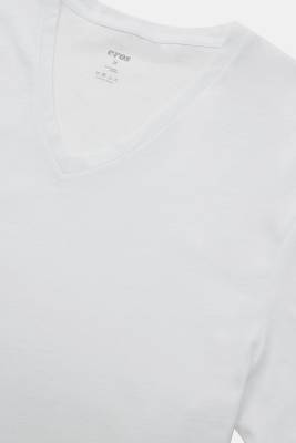 Eros - 6 Adet %100 Pamuklu V Yaka Penye Fanila T-shirt (1)