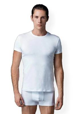 Eros - 6 Adet Amerikan Yaka Erkek T-shirt, %95 Pamuk %5 Likralı