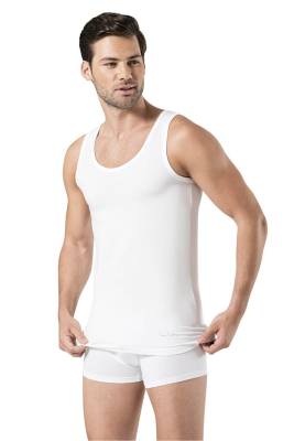 Pierre Cardin - 6 Adet Beyaz Erkek Atlet % 47 Modal % 47 Pamuk % 6 Elastan