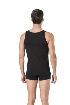 %95 Pamuk %5 Likralı Siyah Atlet Boxer Takım - 3