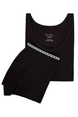 %95 Pamuk %5 Likralı Siyah Atlet Boxer Takım - 5
