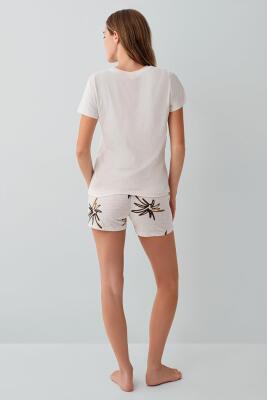 Aile Kombini Yazlık Şortlu Pijama Takımı %100 Pamuk- Ürünler Ayrı Ayrı Satılır, Kombin İçin Ayrı Ayrı Sırayla Sepete Eklenmelidir-%100 Pamuk - 13