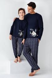 Aile Pijama Kombin, Kadın Erkek ve Çocuk Pijamalar Ayrı Ayrı Fiyatlandırılır - Thumbnail