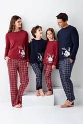 Aile Pijama Kombin, Kadın Erkek ve Çocuk Pijamalar Ayrı Ayrı Fiyatlandırılır - Thumbnail