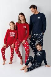 Aile Pijama Takım Kombin, Kadın Erkek ve Çocuk Pijamalar Ayrı Ayrı Fiyatlandırılır - Thumbnail