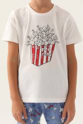 Aile Pijama Takımı, Popcorn Baskılı, %100 Pamuk, (ayrı ayrı fiyatlandırılır) - Thumbnail