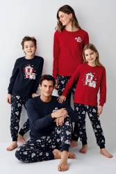Aile Sinema Keyfi Pijama Kombin, Kadın Erkek ve Çocuk Pijamalar Ayrı Ayrı Fiyatlandırılır - Thumbnail