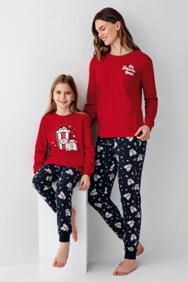 Aile Sinema Keyfi Pijama Kombin, Kadın Erkek ve Çocuk Pijamalar Ayrı Ayrı Fiyatlandırılır - 9