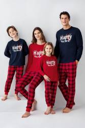 Aile Yılbaşı Pijama Kombin, Kadın Erkek ve Çocuk Pijamalar Ayrı Ayrı Fiyatlandırılır - Thumbnail