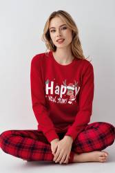 Aile Yılbaşı Pijama Kombin, Kadın Erkek ve Çocuk Pijamalar Ayrı Ayrı Fiyatlandırılır - Thumbnail