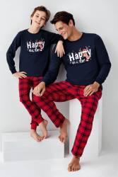 Aile Yılbaşı Pijama Kombin, Kadın Erkek ve Çocuk Pijamalar Ayrı Ayrı Fiyatlandırılır - Thumbnail