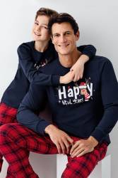 Aile Yılbaşı Pijama Kombin, Kadın Erkek ve Çocuk Pijamalar Ayrı Ayrı Fiyatlandırılır - Thumbnail
