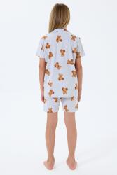 Anne Kız Ayıcık Desenli Pijama Takımı – Anne ve Çocuk Pijamaları Ayrı Ayrı Satılır - 4