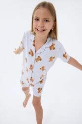 Anne Kız Ayıcık Desenli Pijama Takımı – Anne ve Çocuk Pijamaları Ayrı Ayrı Satılır - 3