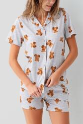 Anne Kız Ayıcık Desenli Pijama Takımı – Anne ve Çocuk Pijamaları Ayrı Ayrı Satılır - 7