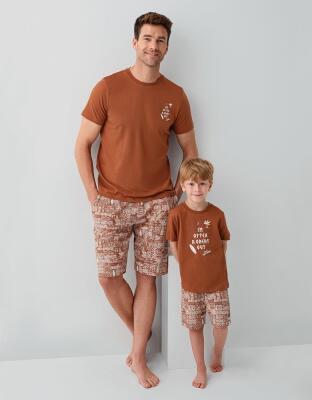 Anne Kız & Baba Oğul Pijama Kombini - Ürünler Ayrı Ayrı Satılır, Kombin İçin Ayrı Ayrı Sırayla Sepete Eklenmelidir-%100 Pamuk - 1