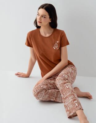 Anne Kız & Baba Oğul Pijama Kombini - Ürünler Ayrı Ayrı Satılır, Kombin İçin Ayrı Ayrı Sırayla Sepete Eklenmelidir-%100 Pamuk - 10