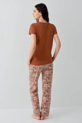 Anne Kız & Baba Oğul Pijama Kombini - Ürünler Ayrı Ayrı Satılır, Kombin İçin Ayrı Ayrı Sırayla Sepete Eklenmelidir-%100 Pamuk - 12