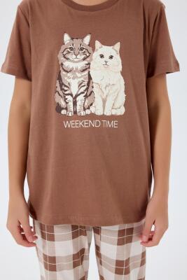 Anne Kız & Baba Oğul Pijama Kombini - Ürünler Ayrı Ayrı Satılır, Kombin İçin Ayrı Ayrı Sırayla Sepete Eklenmelidir-%100 Pamuk - 11