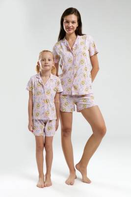 ANNE KIZ ÇOCUK ŞORT TAKIM %100 Pamuk / %100 Cotton - 3