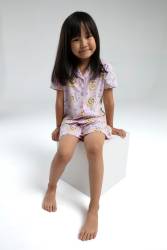 ANNE KIZ ÇOCUK ŞORT TAKIM %100 Pamuk / %100 Cotton - Thumbnail