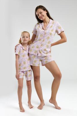 ANNE KIZ ÇOCUK ŞORT TAKIM %100 Pamuk / %100 Cotton - 1
