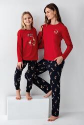 Anne Kız Geyikli Pijama Kombin, Kadın ve Çocuk Pijamalar Ayrı Ayrı Fiyatlandırılır - 8