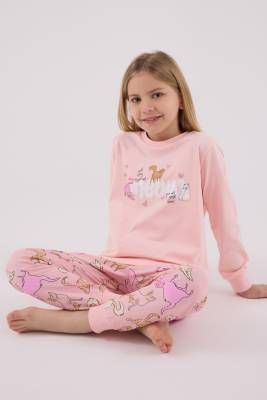 Rolypoly - Anne Kız Kedili Pijama Kombini, Anne ve Çocuk Pijamalar Ayrı Ayrı Fiyatlandırılır (1)