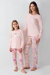 Anne Kız Kedili Pijama Kombini, Anne ve Çocuk Pijamalar Ayrı Ayrı Fiyatlandırılır - 1