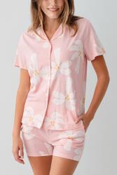 Anne Kız Pijama (Ayrı Ayrı Satılır) Takımı %100 Pamuk – Kısa Kollu Çiçekli Aile Kombini - 11