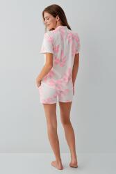 Anne Kız Pijama (Ayrı Ayrı Satılır) Takımı %100 Pamuk – Kısa Kollu Çiçekli Aile Kombini - 6
