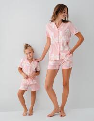 Anne Kız Pijama (Ayrı Ayrı Satılır) Takımı %100 Pamuk – Kısa Kollu Çiçekli Aile Kombini - 7