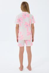 Anne Kız Pijama (Ayrı Ayrı Satılır) Takımı %100 Pamuk – Kısa Kollu Çiçekli Aile Kombini (1)