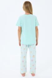Anne Kız Pijama (Ayrı Ayrı Satılır) Takımı %100 Pamuk –  Kısa Kollu Kombin - 11
